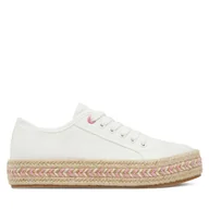 Espadryle damskie - Espadryle DeeZee ZYKS306 Biały - miniaturka - grafika 1