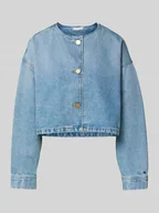Kurtki damskie - Kurtka jeansowa o kroju regular fit z mieszanki bawełny i lyocellu - miniaturka - grafika 1