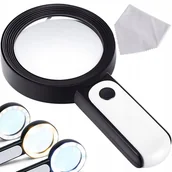 Mikroskopy i lupy - Nastawny lupa na głowę z 5 wymiennymi soczewkami i podświetleniem USB - miniaturka - grafika 1