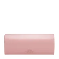 Biżuteria - akcesoria - Etui na okulary ze skóry proste różowe - miniaturka - grafika 1