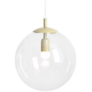 Lampa kulista wisząca Globe 562G12 szklana kula beżowa - Lampy sufitowe - miniaturka - grafika 1