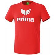 Koszulki męskie - Erima Męski T-shirt Promo czerwony czerwony XL 208342 - miniaturka - grafika 1
