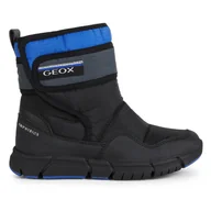 Śniegowce damskie - Dziecięce Śniegowce GEOX FLEXYPER BOY B ABX J269XF-0FU50-C0245J – Czarny - miniaturka - grafika 1