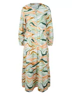 Sukienki - Tom Tailor Sukienka w kolorze zielono-pomarańczowym - miniaturka - grafika 1