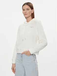 Tommy Hilfiger Bluza 1985 WW0WW40274 Écru Relaxed Fit - Bluzy damskie - miniaturka - grafika 1