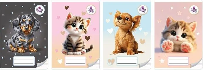 Zeszyt A5/16K Sweet Pets mix 20 szt