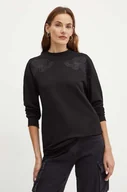 Bluzy damskie - Silvian Heach bluza TERLEKI damska kolor czarny z aplikacją GPA24265FE - miniaturka - grafika 1