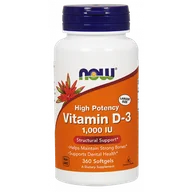 Witaminy i minerały - Now Foods NOW High Potency Vitamin D-3 1,000 IU 360caps - miniaturka - grafika 1