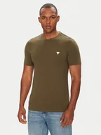 Koszulki męskie - Guess T-Shirt M2YI36 I3Z14 Zielony Slim Fit - miniaturka - grafika 1