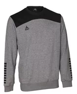 Bluzy męskie - Bluza sportowa SELECT Oxford szaro-czarna - L - miniaturka - grafika 1