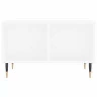 Ławy i stoliki kawowe - Stolik kawowy, biały 60x50x36,5 cm, materiał drewnopochodny  Lumarko! - miniaturka - grafika 1