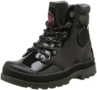 Palladium Wendy Verni K, wysokie trampki dziewczęce, Czarny i czerwony, czarny i pomarańczowy, 29 EU - Buty dla dziewczynek - miniaturka - grafika 1