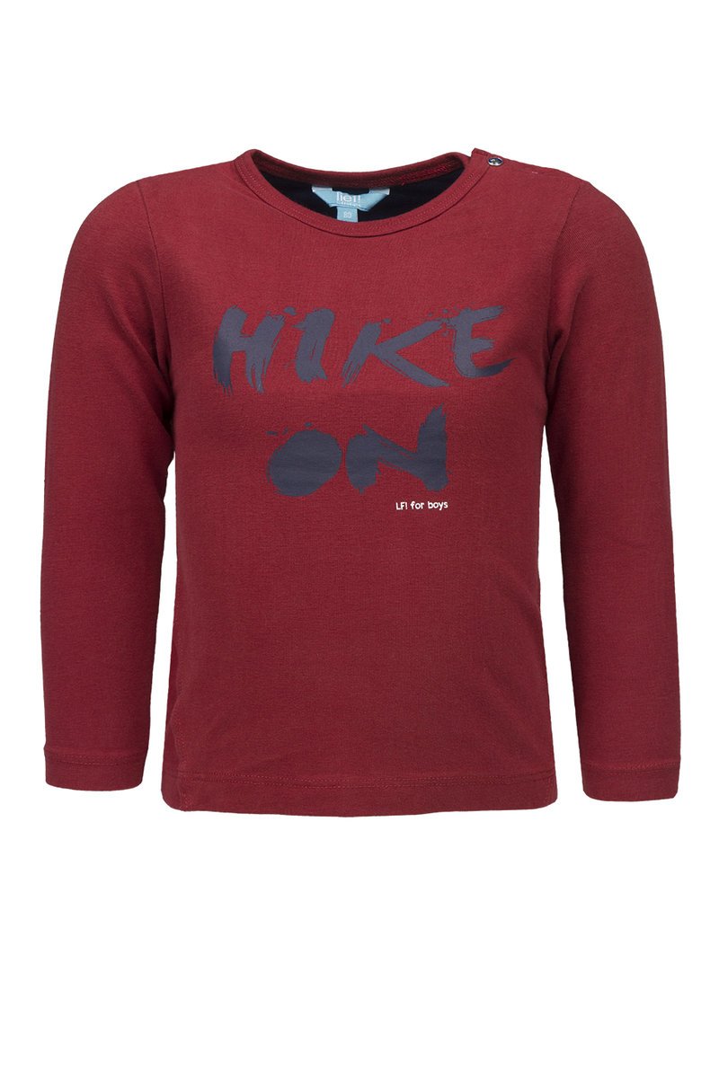 Chłopięca czerwona bluzka z długim rękawem/Lief