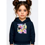 Bluzy dla dziewczynek - BLUZA DZIECIĘCA K-POPOWE ŁOWCZYNIE DEMONÓW HUNTRIX 104 Z KAPTUREM - miniaturka - grafika 1