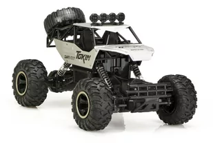 Samochód RC Rock Crawler 1:12 4WD METAL srebrny - Zabawki zdalnie sterowane - miniaturka - grafika 1
