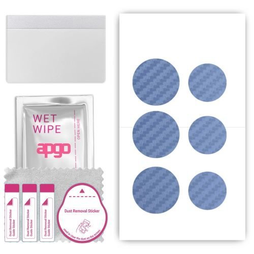 folia naklejka skórka strukturalna na TYŁ do Apple AirTag - Carbon Granatowy - apgo SKINS