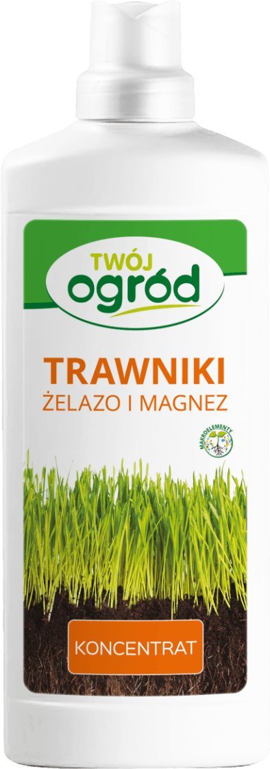 Nawóz płynny do trawników - żelazo i magnez 900ml Twój Ogród