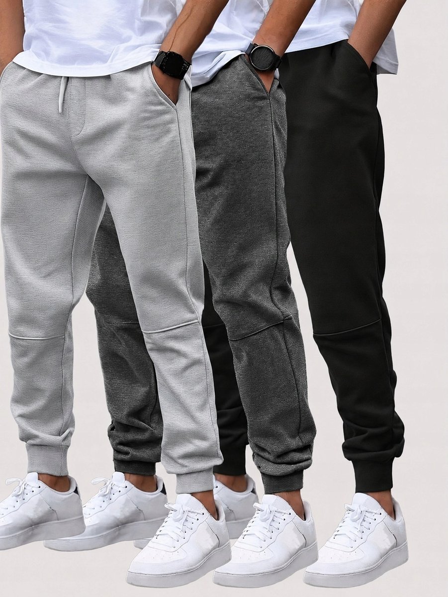 SHEIN MĘSKIE SPODNIE DRESOWE DŁUGIE 3 PACK M 1MA