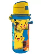 Bidony dla dzieci - Bidon butelka dziecięca ze słomką Pokemon Pikachu 600 ml - miniaturka - grafika 1