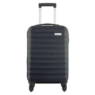 Walizki - Walizka z ABS-u w poziome paski 20" - granatowy Semi Line - miniaturka - grafika 1