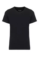 Koszulki męskie - Blend T-shirt męski z dekoltem w serek, 2 sztuki w opakowaniu, czarny (Black 70155), XXL - miniaturka - grafika 1