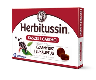 US Pharmacia Herbitussin Gardlo i Kaszel 12 szt. - Przeziębienie i grypa - miniaturka - grafika 1