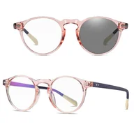 Okulary korekcyjne, oprawki, szkła - 2w1 Okulary Lenonki do komputera BLUE LIGHT i przeciwsłoneczne FOTOCHROMOWE 2599C - miniaturka - grafika 1