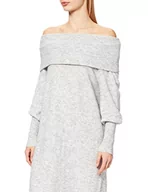 Sukienki - ONLY Damska sukienka Onlstay L/S Cowlneck Cs KNT, jasnoszary melanżowy, S - miniaturka - grafika 1