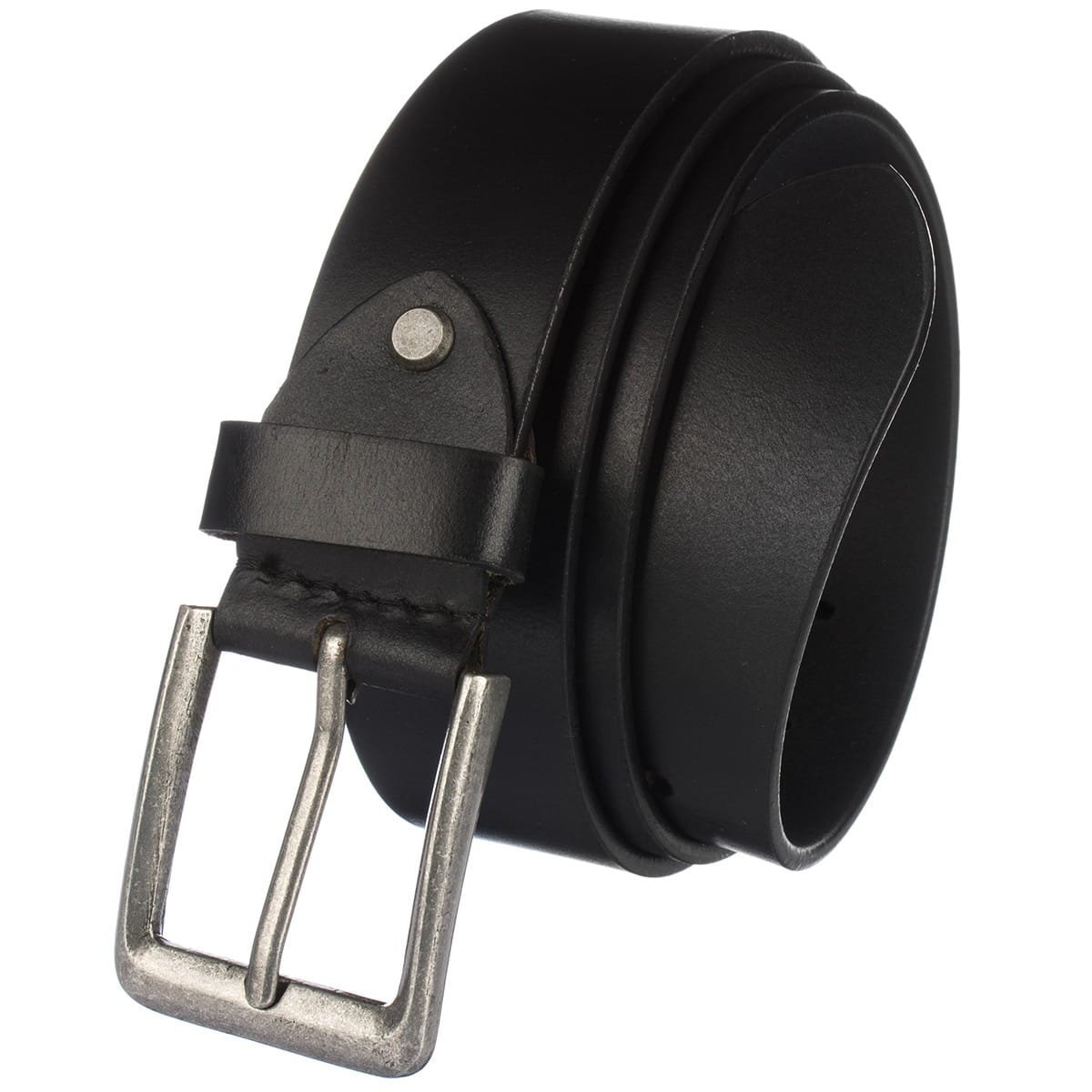 Pasek skórzany Bellugio - czarny - 110