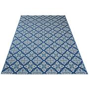 Dywany - Niebieski dywan sznurkowy w kwiatki - Losera 5X - miniaturka - grafika 1