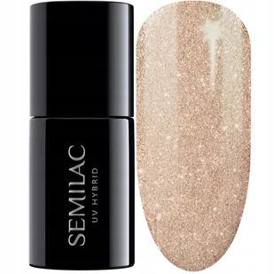 SEMILAC 307 GOLDEN ICING Lakier hybrydowy 7ml - Lakiery do paznokci - miniaturka - grafika 2