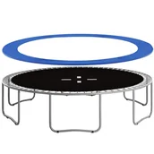 Akcesoria do trampolin - Springos Siatka wewnętrzna do trampoliny z osłoną na sprężyny 244/250/252 8 FT 6 słupków niebieska TSN-8FT INS 244 CM + TP-8FT 244 CM BLUE - miniaturka - grafika 1