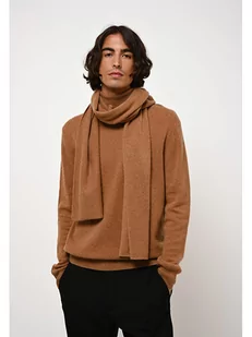 AUTHENTIC CASHMERE Kaszmirowy szal "Vaymont" w kolorze jasnobrązowym - 200 x 30 cm - Apaszki i szaliki damskie - miniaturka - grafika 1