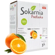 Soki i napoje niegazowane - SOK POMARAŃCZOWY 3L TŁOCZONY Naturalny Źródło Witaminy C Bez Cukru NFC - miniaturka - grafika 1