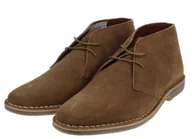 Półbuty męskie - Redtape Półbuty Męskie Brązowe Skórzane 44 Żna - miniaturka - grafika 1