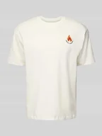 Koszulki męskie - T-shirt o luźnym kroju z okrągłym dekoltem - miniaturka - grafika 1