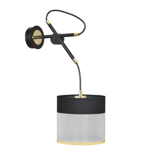 Emibig Monolit kinkiet 1-punktowy czarny 588/K1 588/K1 - Lampy ścienne - miniaturka - grafika 1