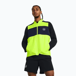 Kamizelka do biegania męska Under Armour Run Everywhere high-vis yellow/midnight navy/white - Pozostały sprzęt i akcesoria do ćwiczeń - miniaturka - grafika 1