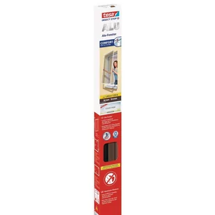 Tesa aluminiowa rama do okien moskitiera, kolor oprawki: brązowy, 1,4 mx1,5 m (55196-00001-00) - Moskitiery - miniaturka - grafika 1
