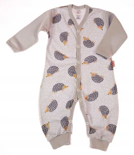 PAJAC długi rękaw rampers , JEŻE 86 KLEKLE - Pajacyki dla niemowląt - miniaturka - grafika 1