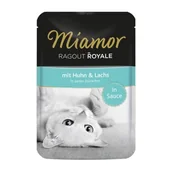 Mokra karma dla kotów - Miamor Ragout Royale w sosie Kurczak i łosoś 22x100 g - miniaturka - grafika 1