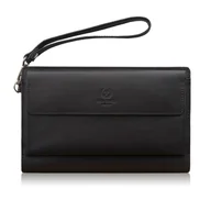 Nerki - Saszetka męska skórzana do ręki elegancka brązowa AL-26-BR - miniaturka - grafika 1