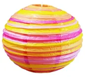 Lampy sufitowe - Candellux Lampa wisząca 1 pł. - Kokon Paski 70-16631 - miniaturka - grafika 1