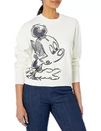 Bluzy damskie - Desigual Bluza damska, biały, XXL - miniaturka - grafika 1