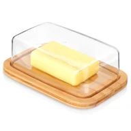 Pojemniki kuchenne - Maselniczka Bambusowa Pojemnik Kuchenny do Przechowywania Masła na Masło - miniaturka - grafika 1