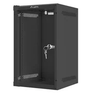 Szafy rack - Lanberg Szafa wisząca 10 cali 9U 280x310mm czarna + EKSPRESOWA WF10-2309-10B - miniaturka - grafika 1
