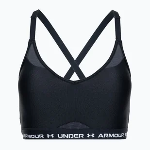 Biustonosz treningowy Under Armour Crossback Low black/white - Bielizna sportowa damska - miniaturka - grafika 1