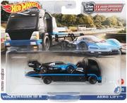 Samochody i pojazdy dla dzieci - Hot Wheels Zestaw 2 pojazdów Volkswagen ID R + Aero Lift - miniaturka - grafika 1