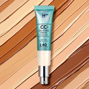 IT Cosmetics IT Cosmetics Fair Light Your Skin But Better CC+ Oil-Control Matte SPF 40+ Podkład 32ml - Kremy CC - miniaturka - grafika 2