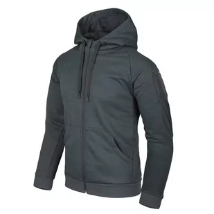 Helikon - Bluza rozpinana Urban Tactical Hoodie® - Poliester - Czarna / Szary - BL-UHF-PO-M1 - Odzież taktyczna i umundurowanie - miniaturka - grafika 1